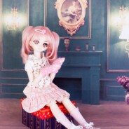 ドール用　金縁画のある洋館　背景布（120cm×60cm）