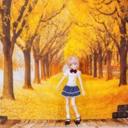ドール用 紅葉　背景布（150cm×130cm）